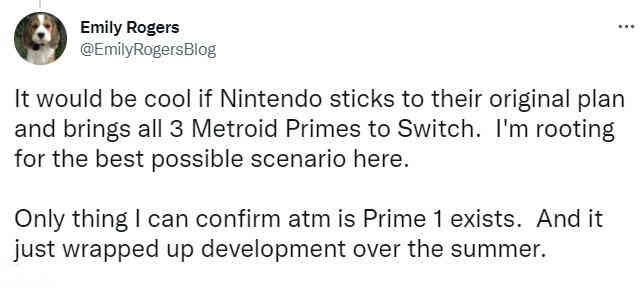 著名爆料人称《银河战士Prime》初代已完成重制