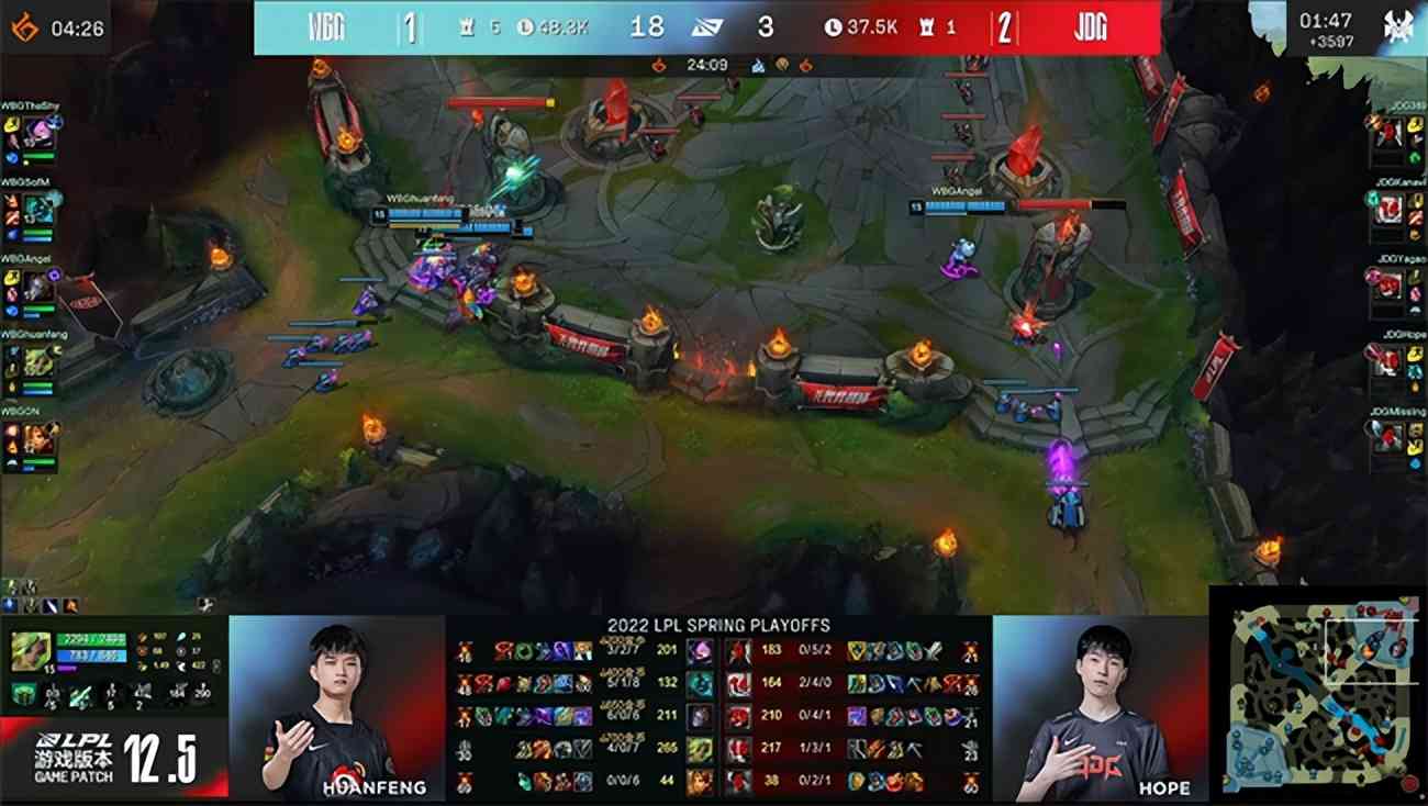 LOL-LPL：TheShy生死局剑魔惨遭针对，JDG 3-2战胜WBG挺进四强