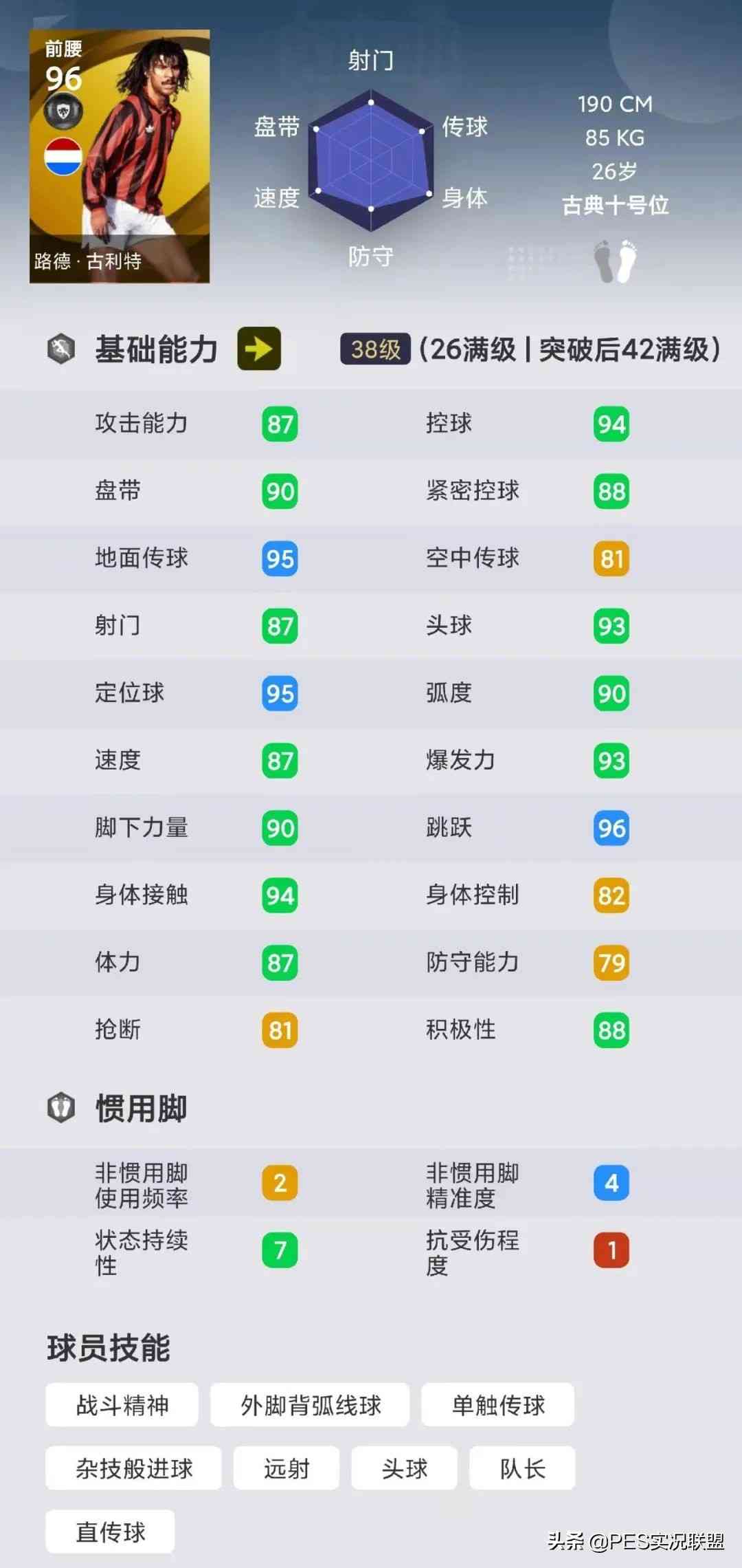 最强传奇top10！实况足球国服手游近期胜率最高的十大黄传盘点