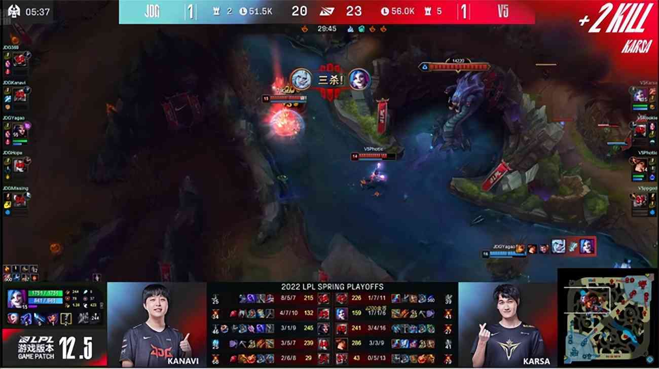 LOL-LPL：Rich天秀酒桶两度“暴扣”369杰斯，V5让一追三淘汰JDG