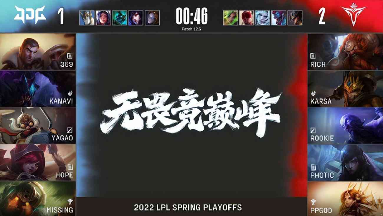 LOL-LPL：Rich天秀酒桶两度“暴扣”369杰斯，V5让一追三淘汰JDG