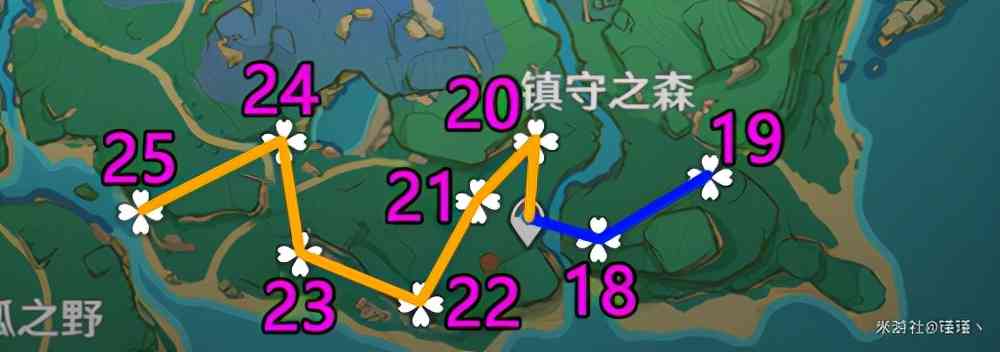 原神绯樱绣球采集路线图攻略2022