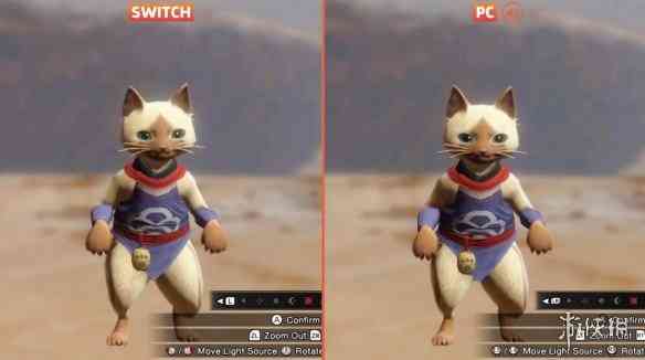 《怪物猎人：崛起》PC与Switch画面对比 更清晰锐利