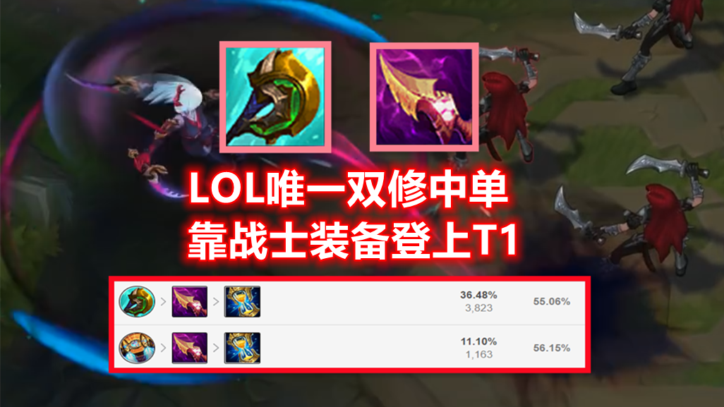 LOL唯一的“双修”中单：作为AP刺客，却靠战士装备登上T1层级