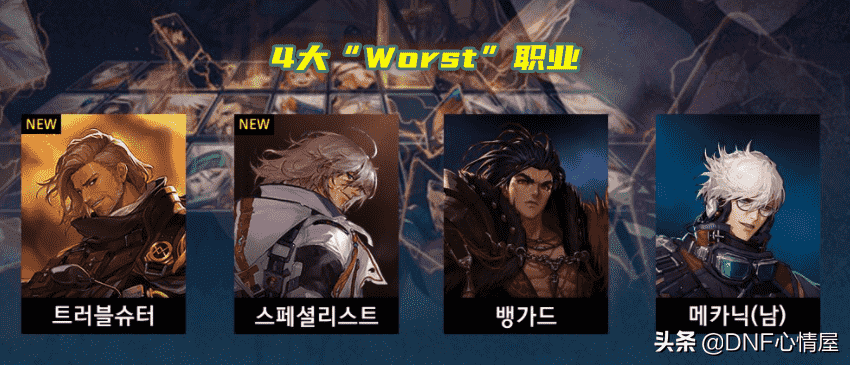 DNF：4大不能玩的职业！110级综合表现能力差，被票选为“Worst”