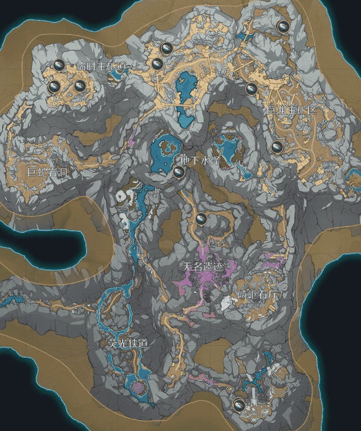 原神夜泊石矿洞位置图一览,原神地下矿区夜泊石采集位置汇总