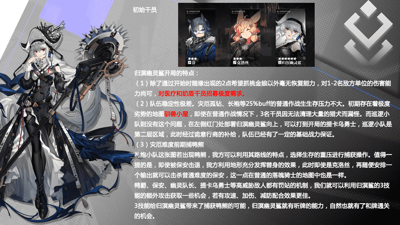 明日方舟：归溟幽灵鲨角色评测——自囚笼里挣脱 从疯狂中苏醒