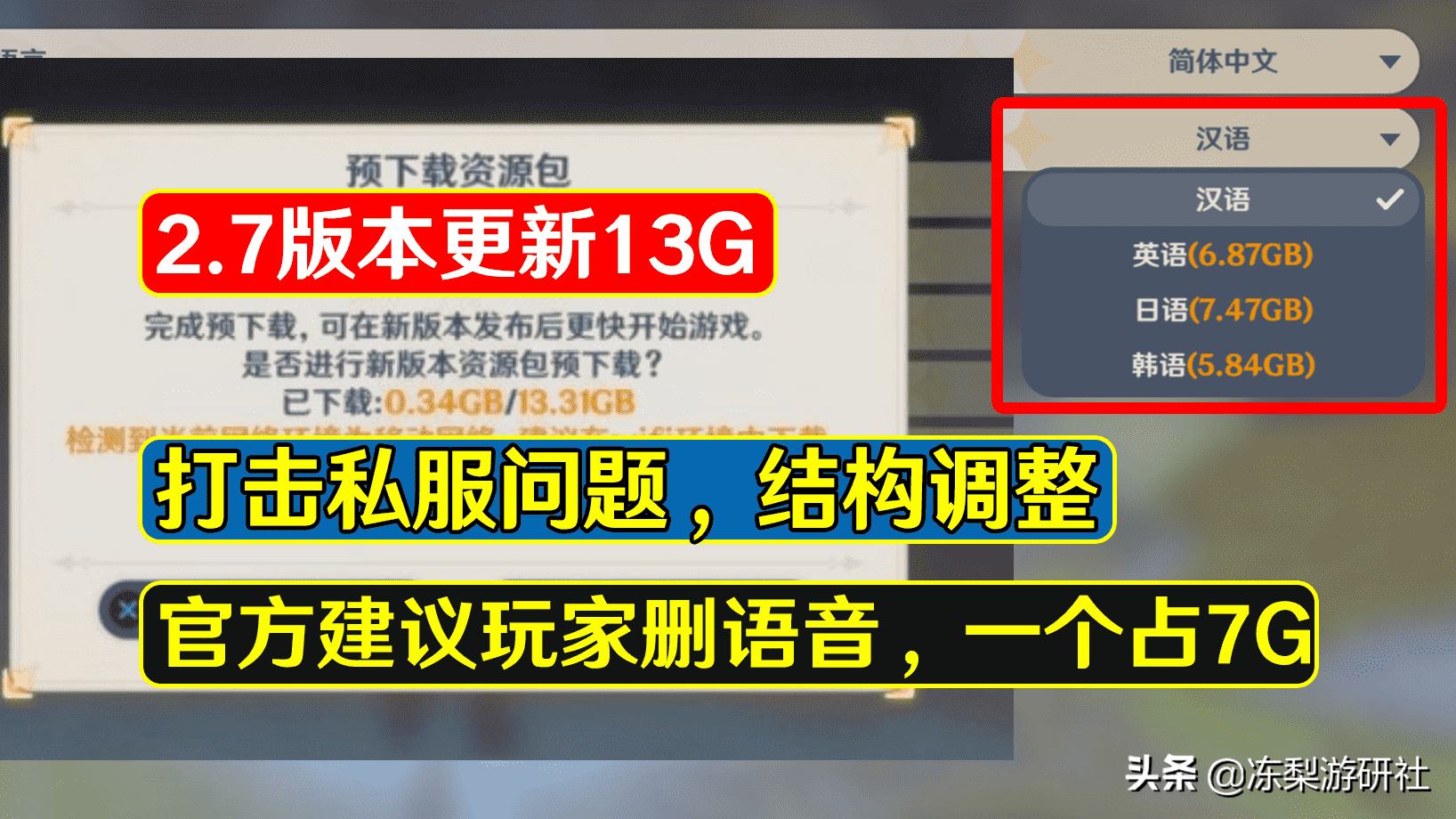 原神“退游潮”引热议，13G更新劝退玩家，疑似私服导致