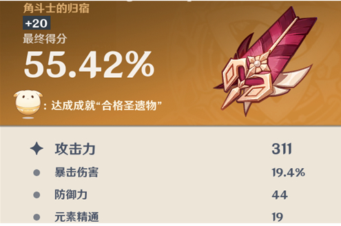 原神圣遗物评分多少算合格,原神圣遗物合格评分详解